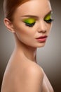 Face Beauty. Fashion Woman With Makeup Portrait. High Quality Image. Royalty Free Stock Photo