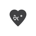 Face Blowing a Kiss emoticon vector icon