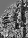 Face of the Bouddha in The Bayon Temple, Cambodia Royalty Free Stock Photo