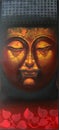 Face of buddha illustration painting meditation