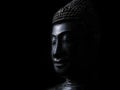 Face of a Buddha statue Royalty Free Stock Photo