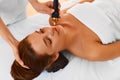 Face care. Ultrasound cavitation face treatment in medical spa c