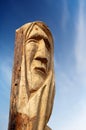 Face Carved on Tree Trunk Royalty Free Stock Photo