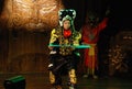 Face mask changing in Sichuan Opera