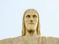 Face of Christ the Redeemer on Cordova Mountain, Rio de Janerio, Brazil Royalty Free Stock Photo
