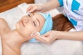Face cleaning in the beauty salon Royalty Free Stock Photo