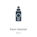Face cleanser icon vector. Trendy flat face cleanser icon from beauty collection isolated on white background. Vector illustration