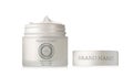 Face Cream Pearl Silver Jar. Realistic blank cosmetics container