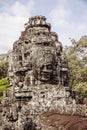 Face Detail At Bayon Temple Royalty Free Stock Photo