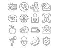 Face detection, Agent and Face recognition icons. Approved mail, Notebook service and Receive mail signs. Vector