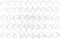 50 Face Expressions (14-20) 3D to 2D