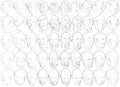 50 Face Expressions (13-20) 3D to 2D