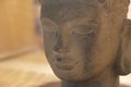 Face with eyes closed stone head of a Buddha Royalty Free Stock Photo