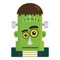 Face Frankenstein Monster Cartoon Character Royalty Free Stock Photo