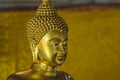 Face of golden buddha Royalty Free Stock Photo