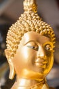 Face of golden buddha.