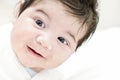 Face of happy baby, smiling, happiness, child portrait, cute smile Royalty Free Stock Photo