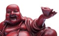 Face of Happy Buddah with Offering in Hand. Royalty Free Stock Photo