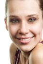 Face of happy woman with beautiful smile Royalty Free Stock Photo