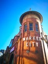 The face of Hay market, Sydney China town. It has well known as Sydney iconic shopping center and famous Paddy market. Royalty Free Stock Photo