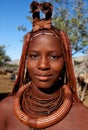 Face of himba girl