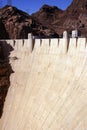 Face of Hoover Dam, Lake Mead , Colorado River Royalty Free Stock Photo