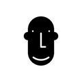 Face icon, head icon vector illustration