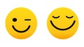 Face icons, Feedback in form of emotions. Rank, level of satisfaction rating. User experience. Review of consumer.Vector