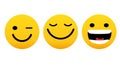 Face icons, Feedback in form of emotions. Rank, level of satisfaction rating. User experience. Review of consumer.Vector