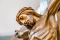 The face of Jesus Christ with crown of thorns Royalty Free Stock Photo