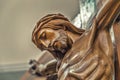 The face of Jesus Christ with crown of thorns Royalty Free Stock Photo