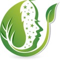 Face leaf logo
