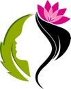 Face leaf logo