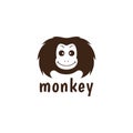 Face Lion-tailed macaque logo design vector graphic symbol icon sign illustration creative idea