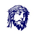 Face of the Lord Jesus Christ. Royalty Free Stock Photo