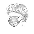 Face mask, drawing mask medical