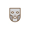 Face mask filled outline icon Royalty Free Stock Photo