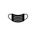 Face mask icon design template vector isolated illustration Royalty Free Stock Photo