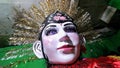 face mask ondel ondel art of betawi jakarta indonesia.