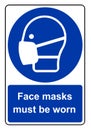 Face masks must be worn