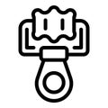 Face massage roller icon outline vector. Care jade tool