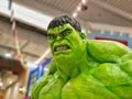 The face and mood of The Hulk in front of Major Cineplex Royalty Free Stock Photo