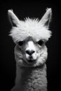 Mammal portrait nature animals lama head cute white alpaca domesticated wildlife fur Royalty Free Stock Photo