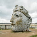 The Face of Nijmegen, a replica of a Roman helmet mask