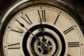 Face of Old Grandfather Clock Royalty Free Stock Photo