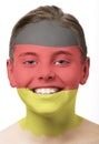 Face paint - flag of Germany Royalty Free Stock Photo