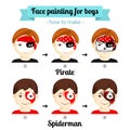 Face painting boys 2