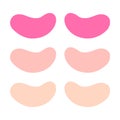 Face patch beauty accessories make up cosmetics doodle icon