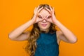 The face of playful happy teen girl Royalty Free Stock Photo