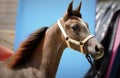 Face portrait of an arabian filly